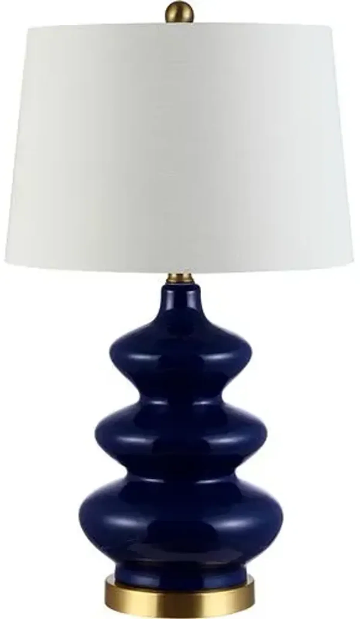 Bria Ceramic Table Lamp - Navy Blue