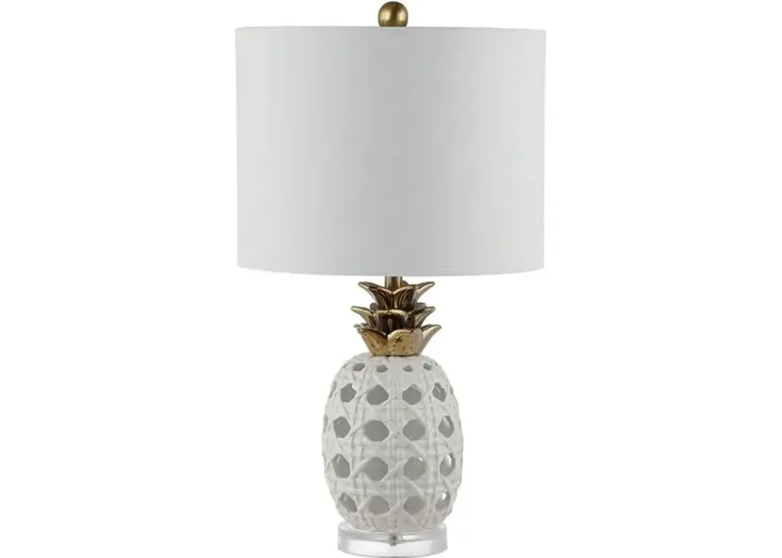 Pina Ceramic Table Lamp - White