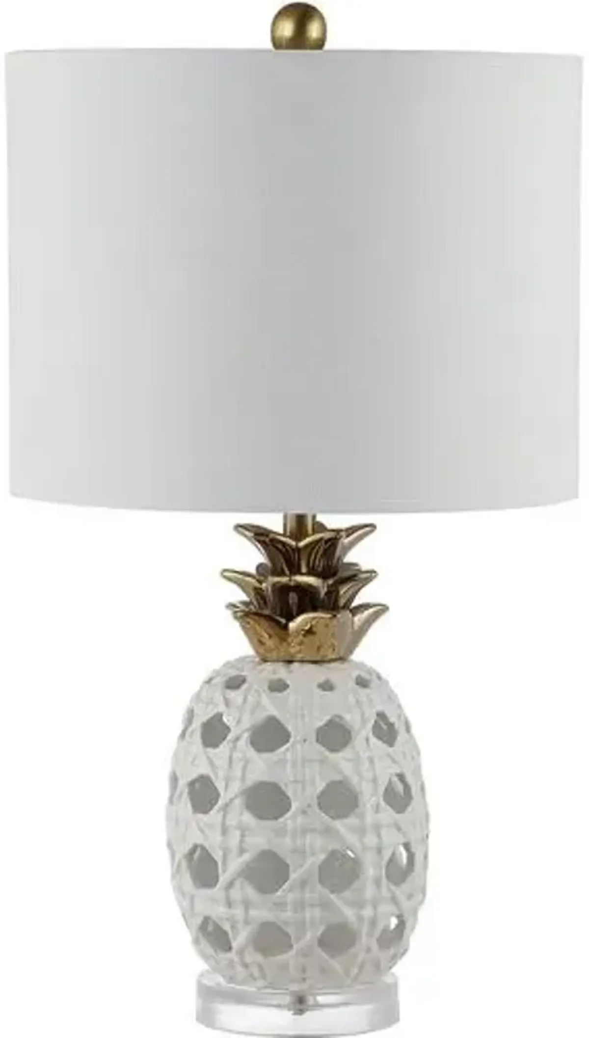 Pina Ceramic Table Lamp - White