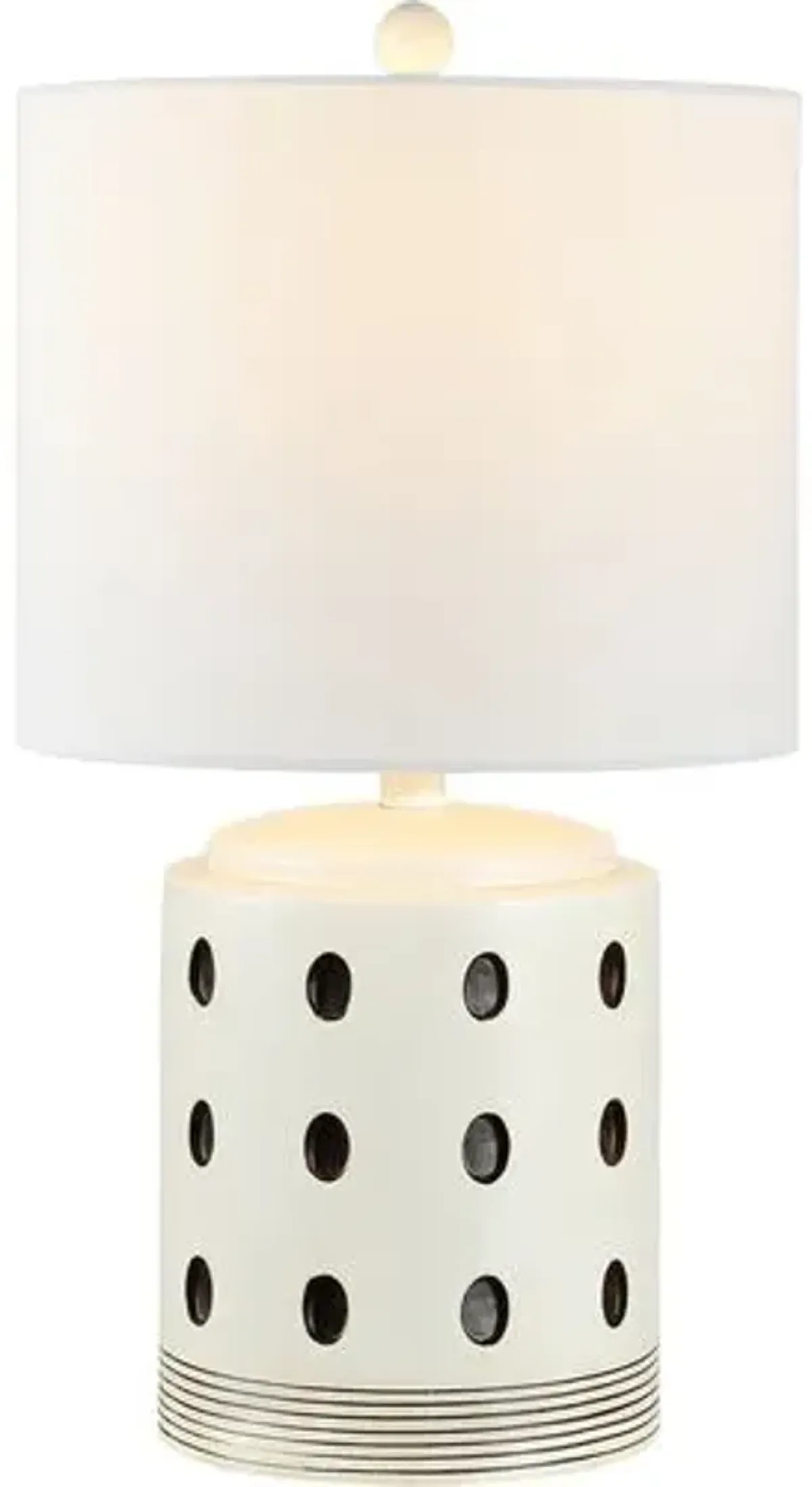 Lewis Table Lamp - Cream/Black