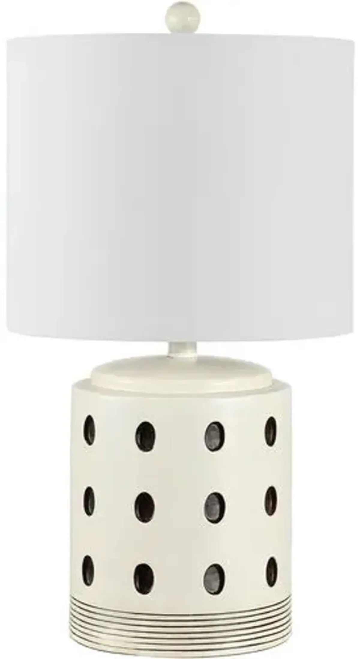 Lewis Table Lamp - Cream/Black