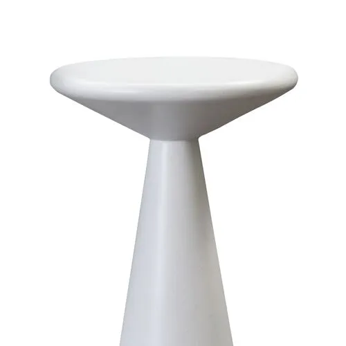 Set of 2 Harper Accent Tables - White - 20H x 8.5Dia in; 16H x 10.5Dia in