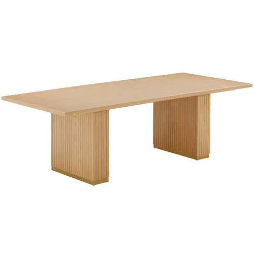 Aurora 96" Dining Table - Natural Ash - Handcrafted