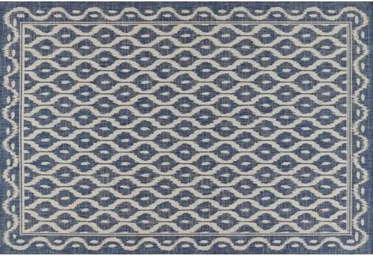 Andrea Outdoor Rug - Blue - Blue