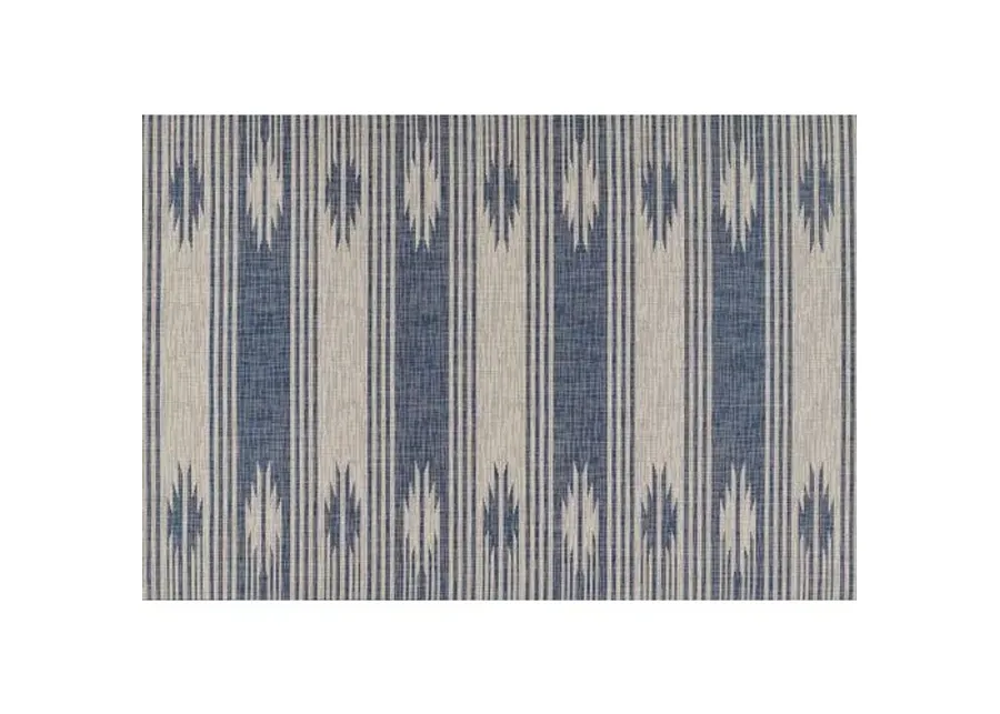 Rain Outdoor Rug - Blue - Blue