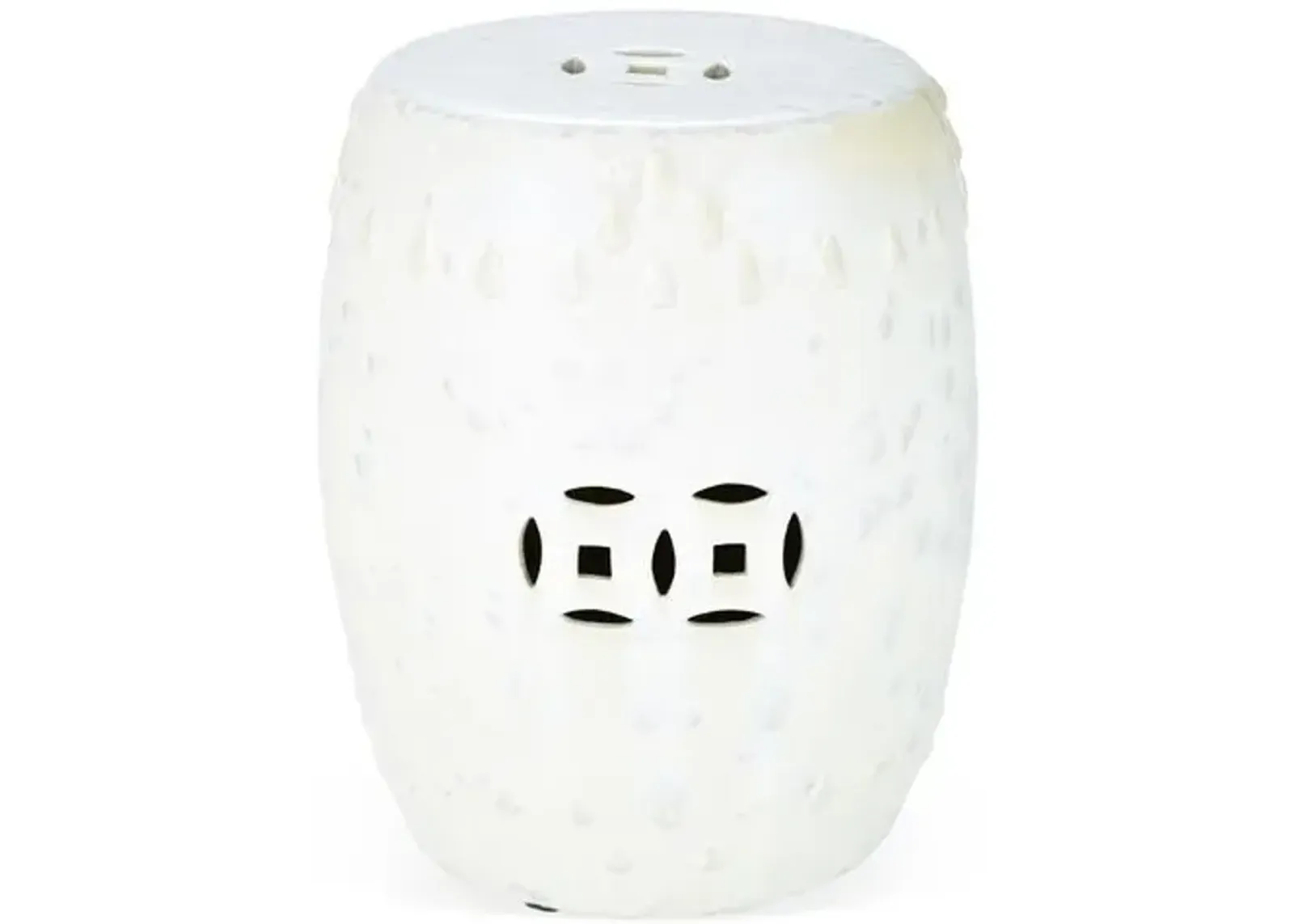 Kelly Garden Stool - Eggshell