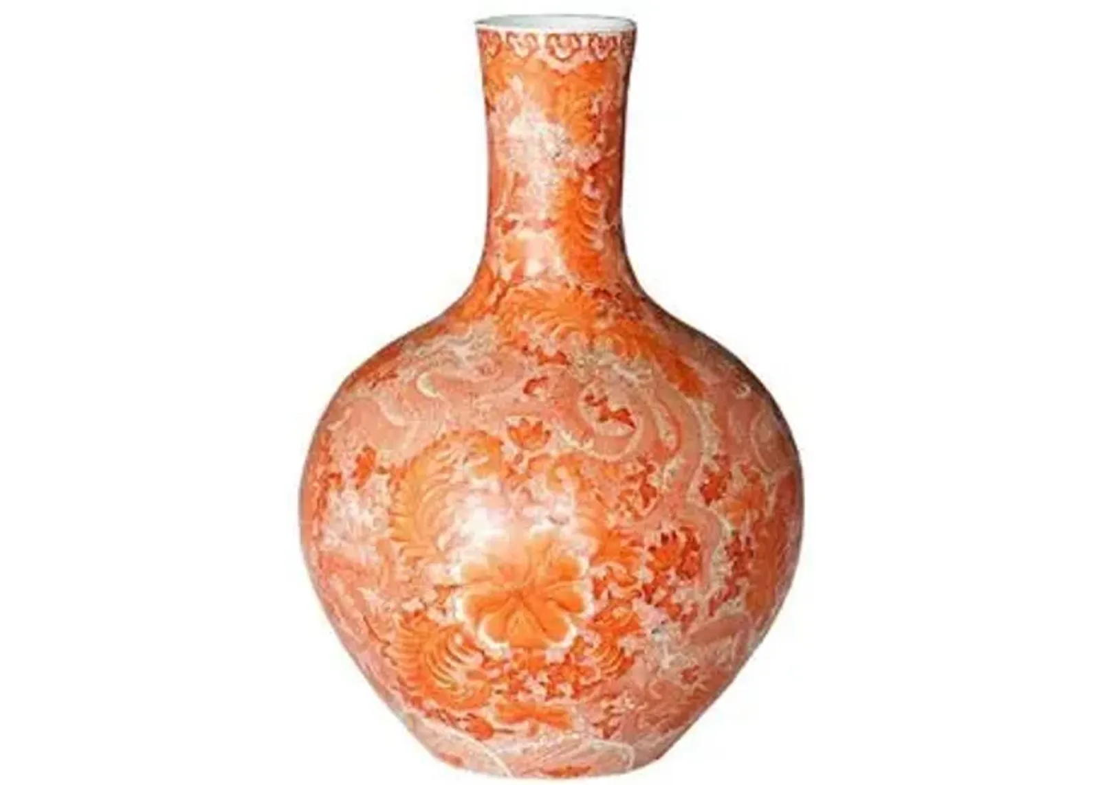 Globular Vase - Orange