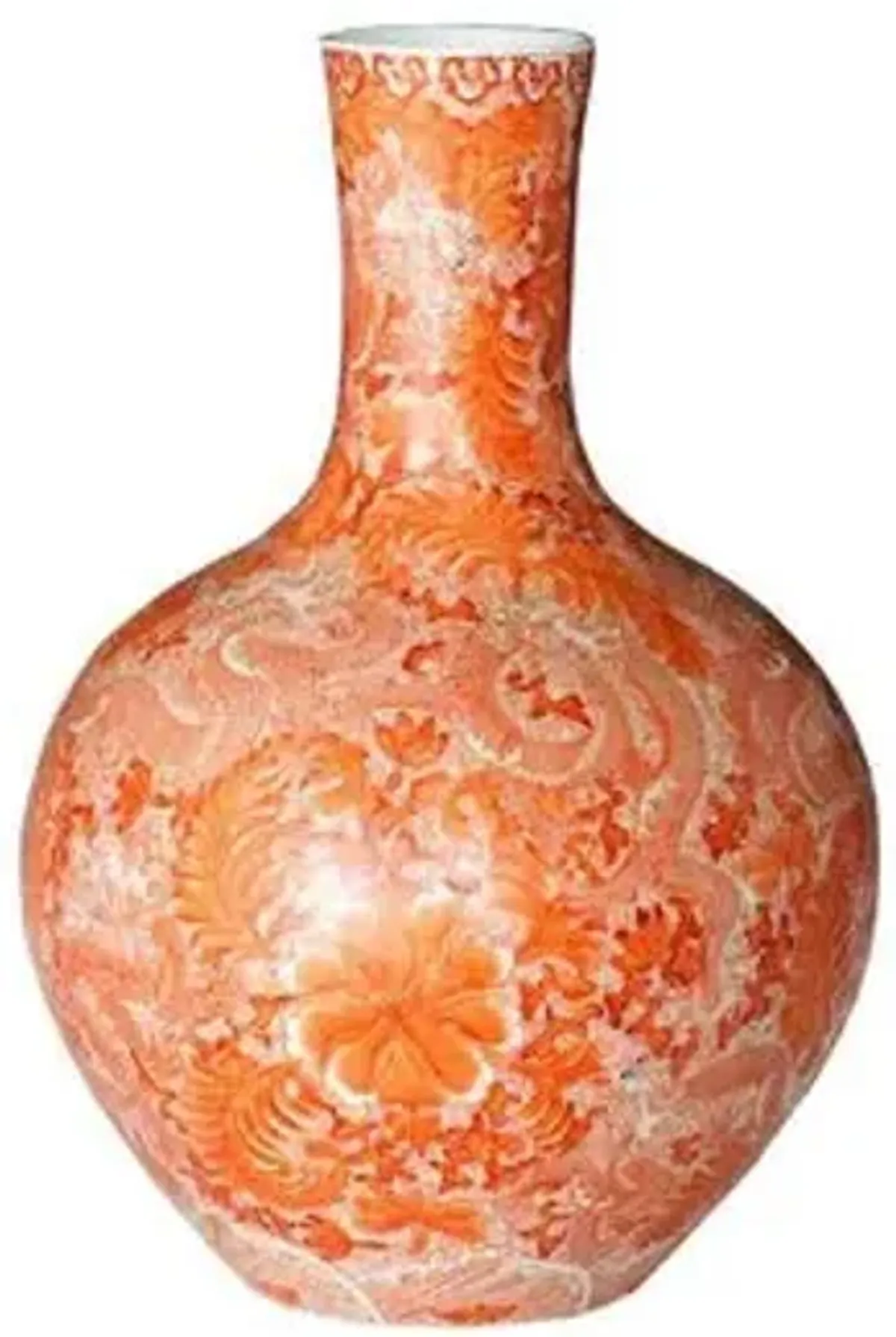 Globular Vase - Orange