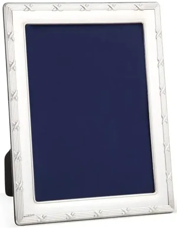 Sterling Ribbon Frame - 8x10 - Silver