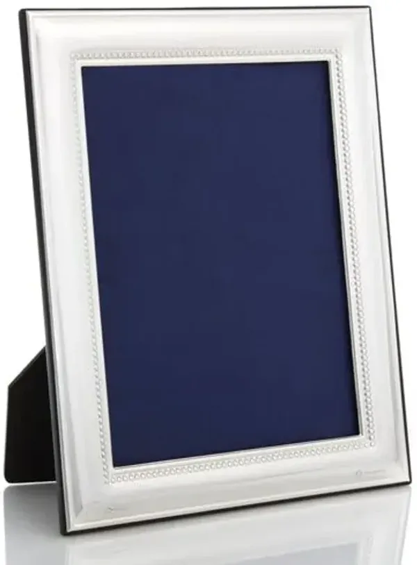 Sterling Beaded Frame - 8x10 - Silver