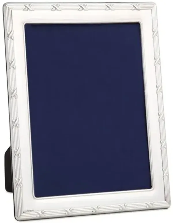 Sterling Ribbon Frame - 4x6 - Silver