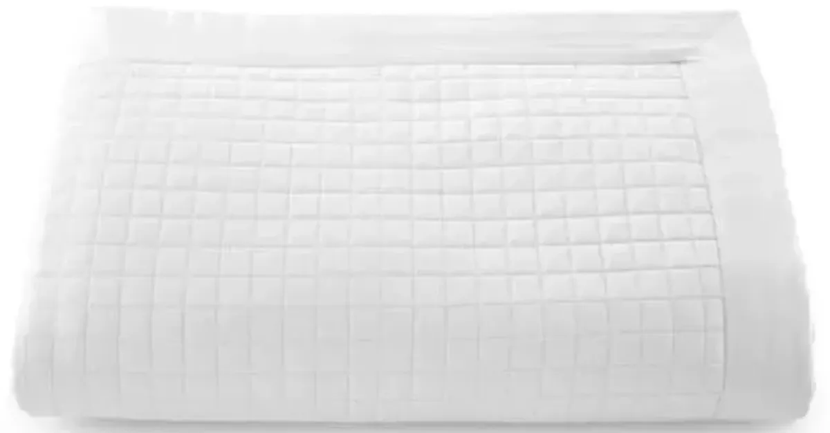 Cotton Quilted Coverlet - White - Belle Epoque