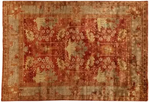 Geiger Oushak Rug - Brick - Red - Red