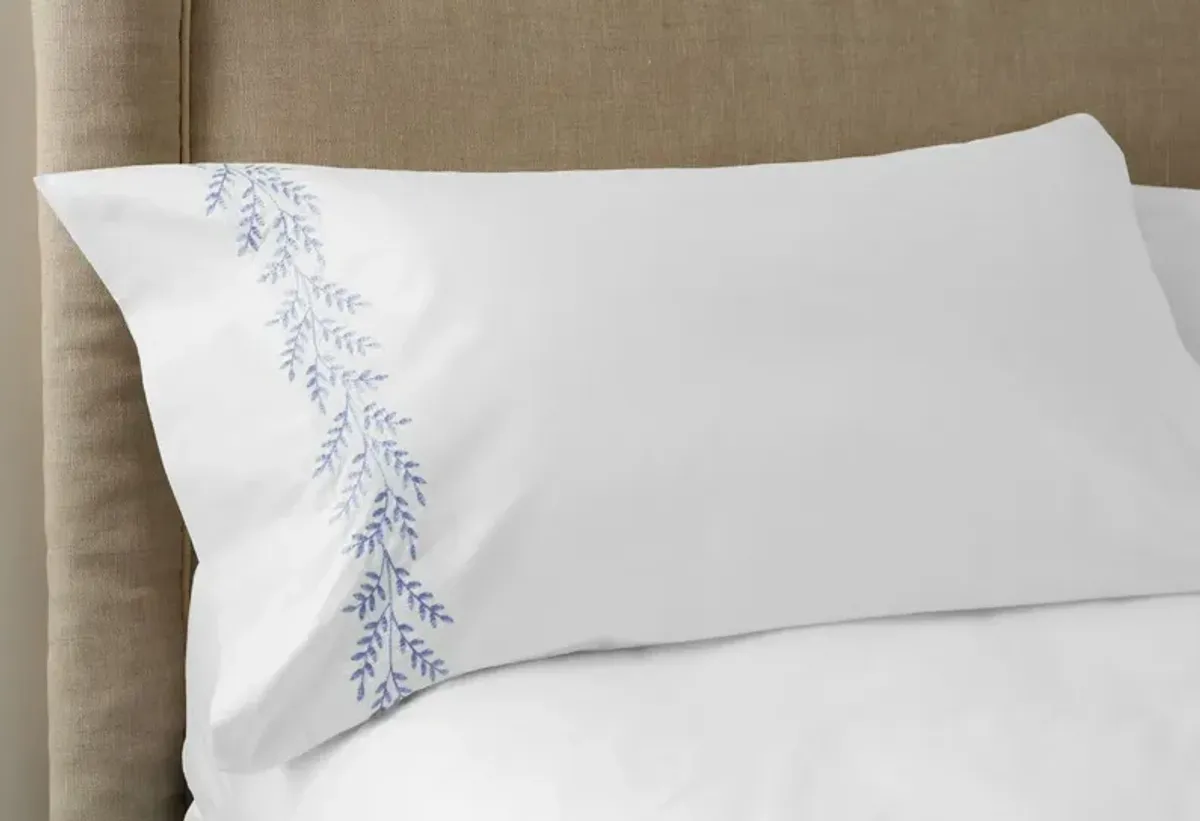 Set of 2 Willow Embroidered Pillowcases - Hamburg House