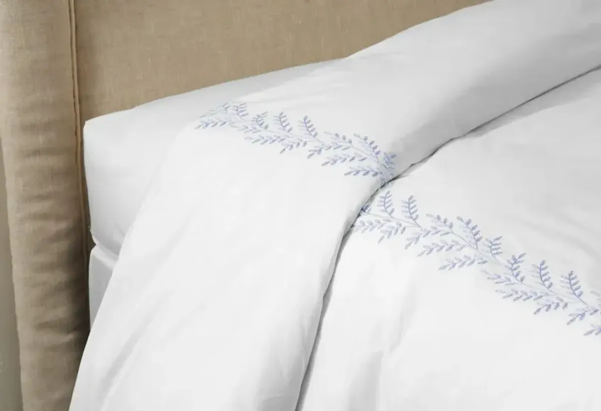 Willow Embroidered Duvet - Hamburg House - blue