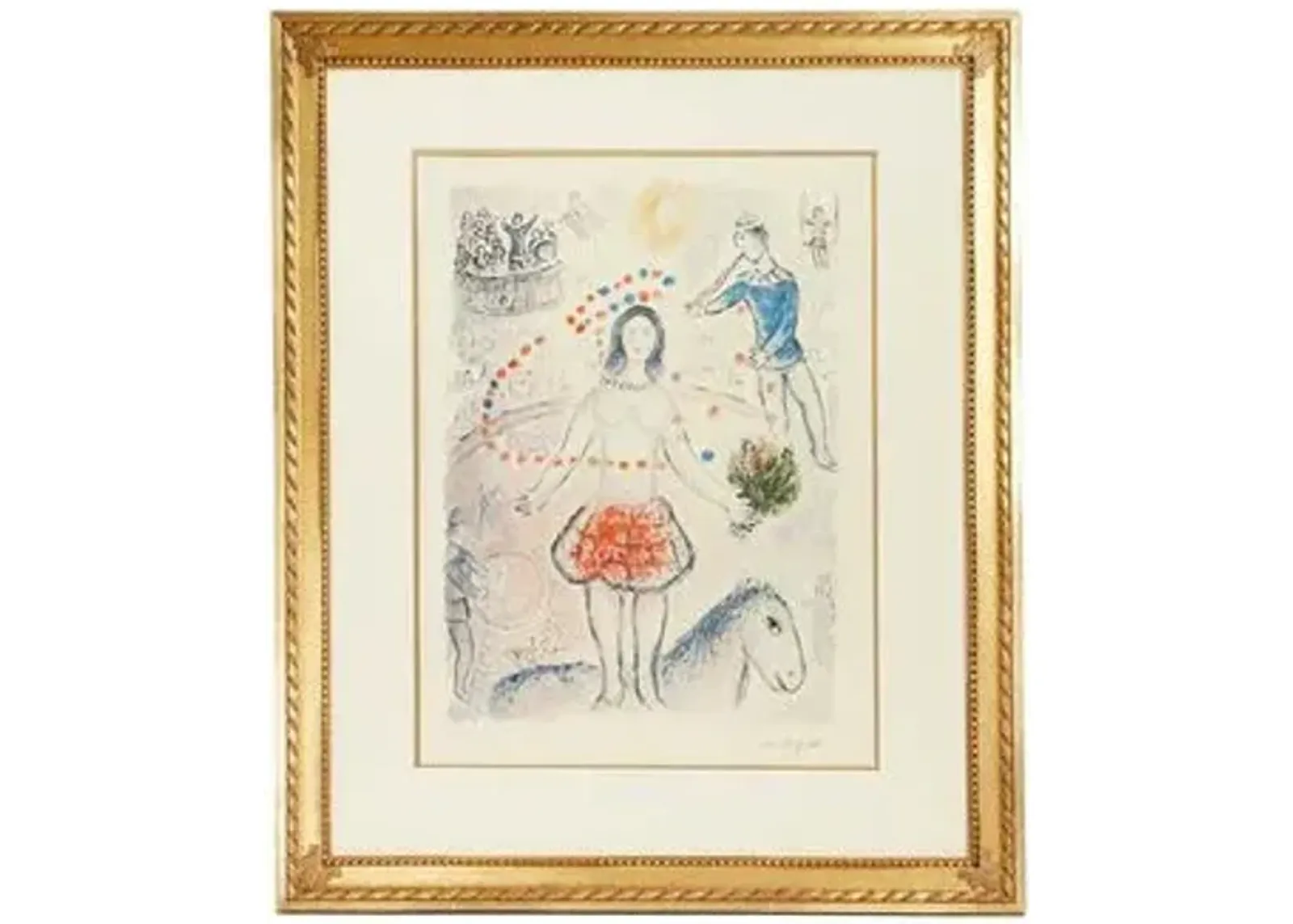 Painting - Chagall - Circus Equestrienne - Munn Works - Purple