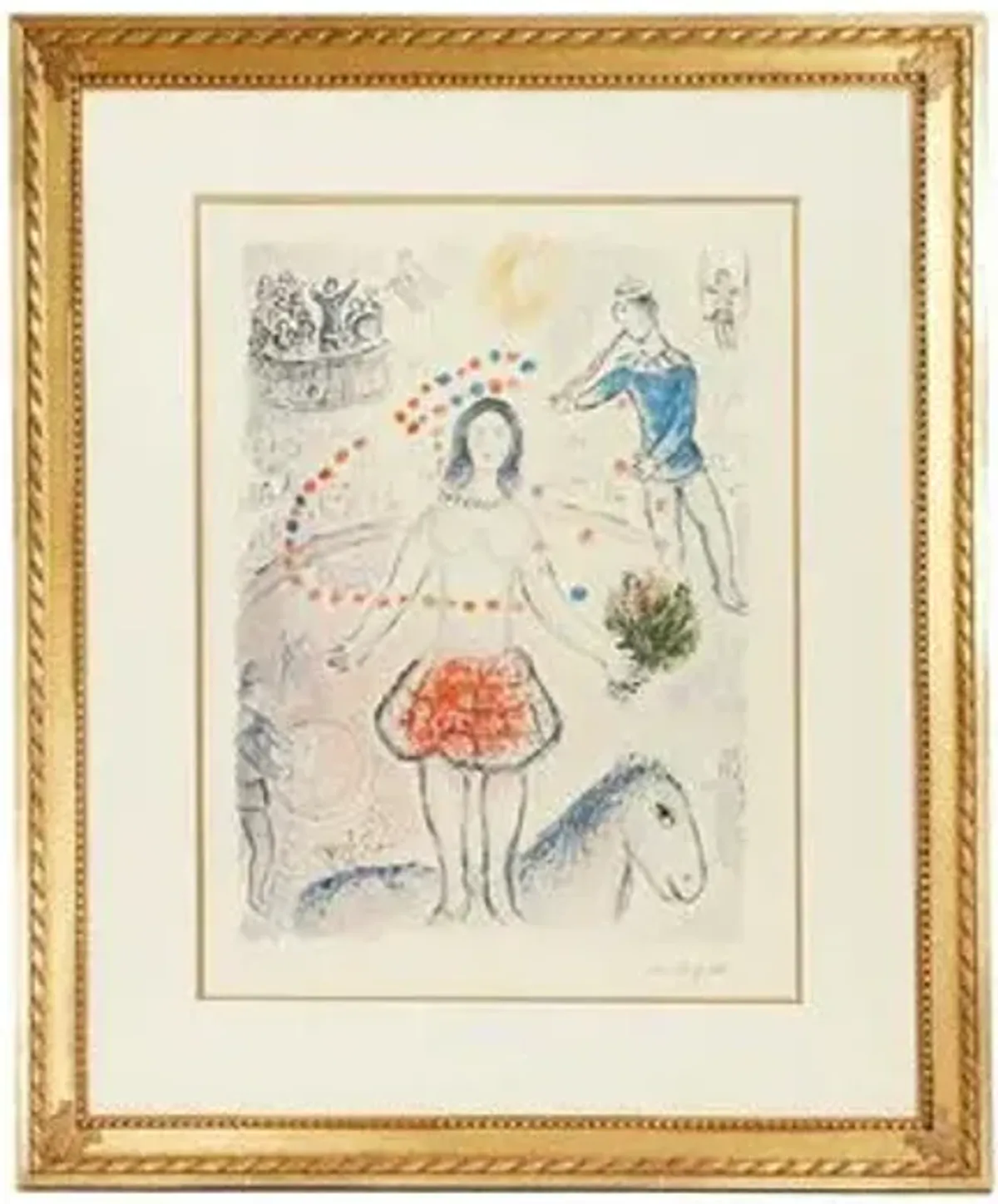 Painting - Chagall - Circus Equestrienne - Munn Works - Purple