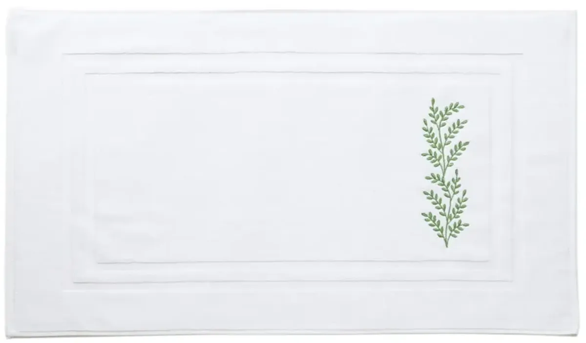 Willow Embroidered Bath Mat