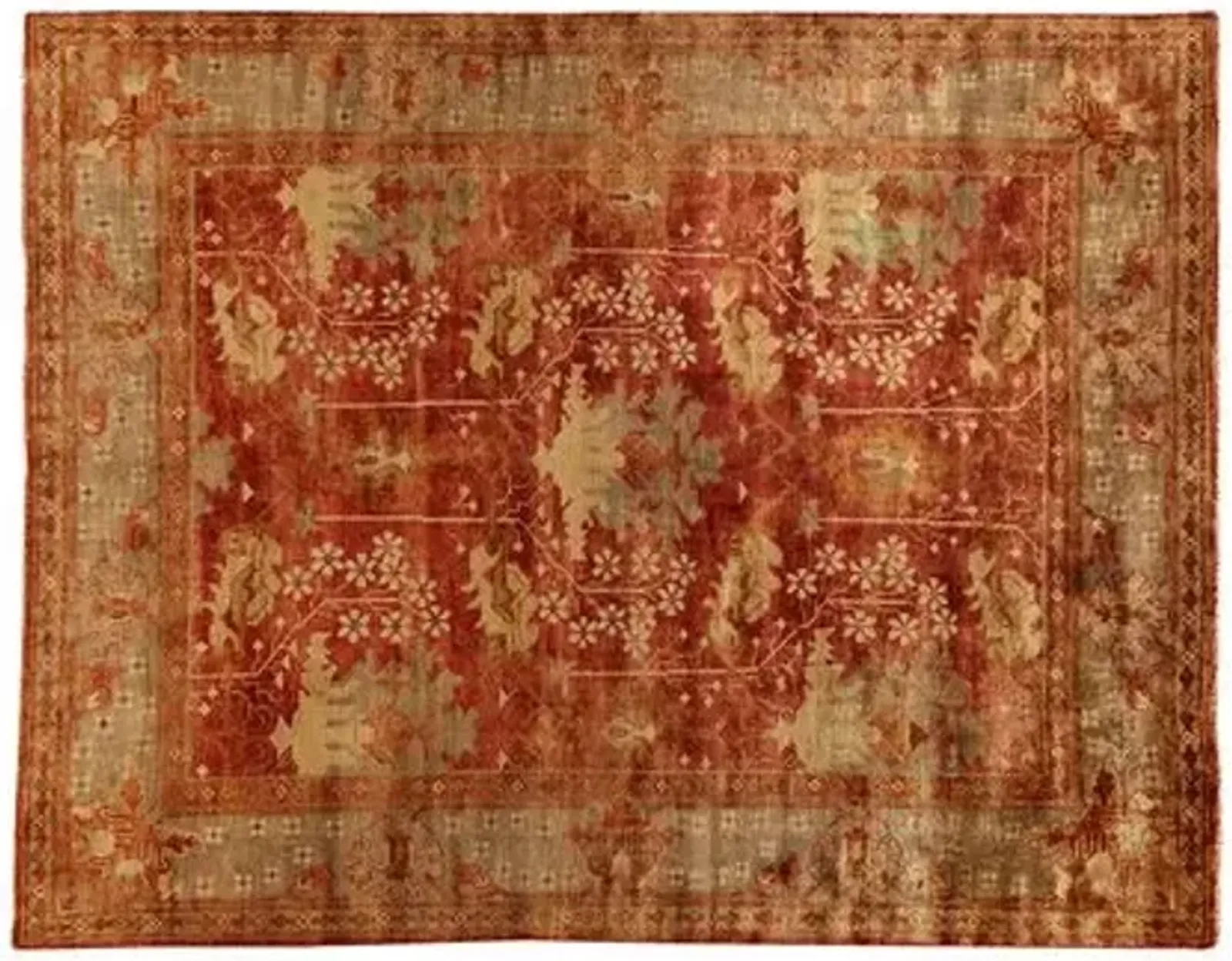 Geiger Oushak Rug - Brick - Red - Red