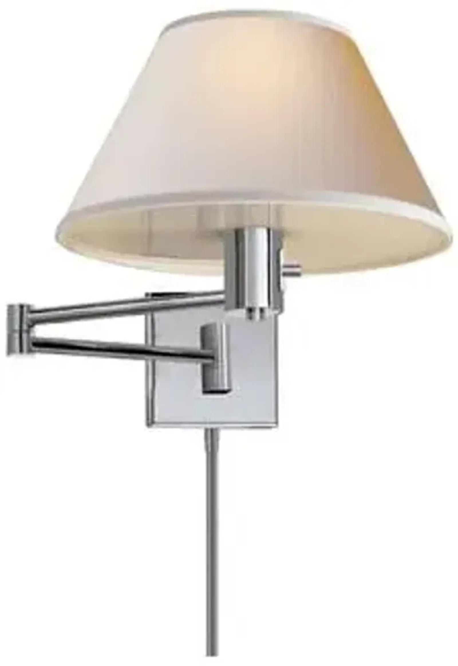 Visual Comfort - Classic Swing-Arm Sconce - Polished Nickel - Silver