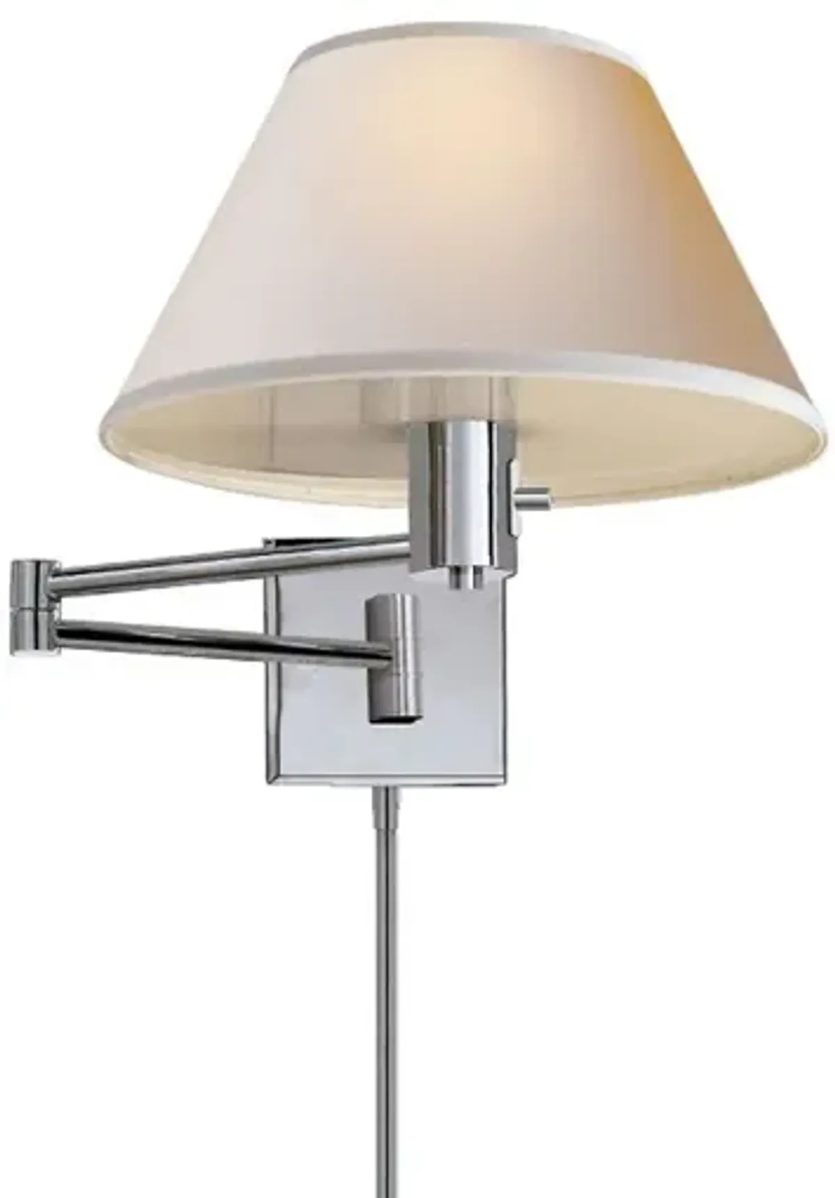 Visual Comfort - Classic Swing-Arm Sconce - Polished Nickel - Silver