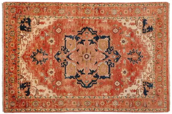 Zeus Rug, Rust/Beige