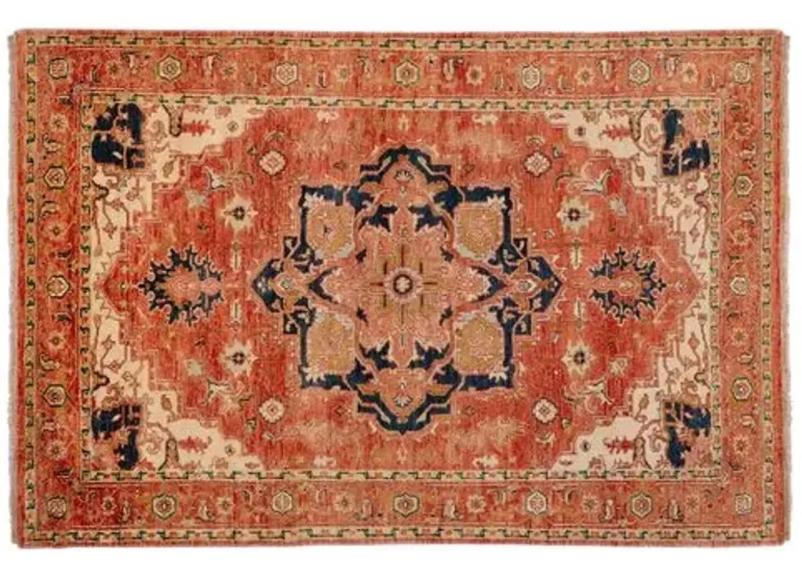 Zeus Rug - Rust/Beige - Orange - Orange