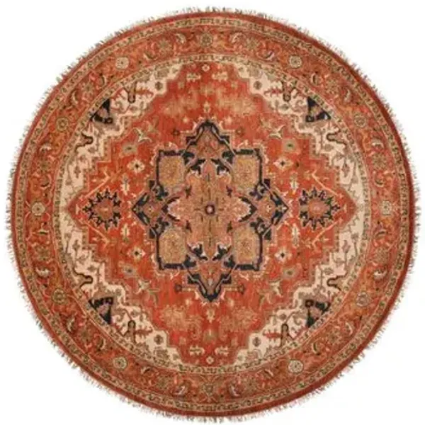 Zeus Rug - Rust/Beige - Orange - Orange