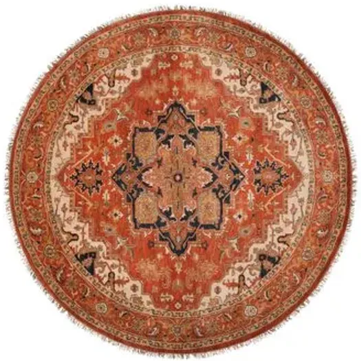 Zeus Rug - Rust/Beige - Orange - Orange