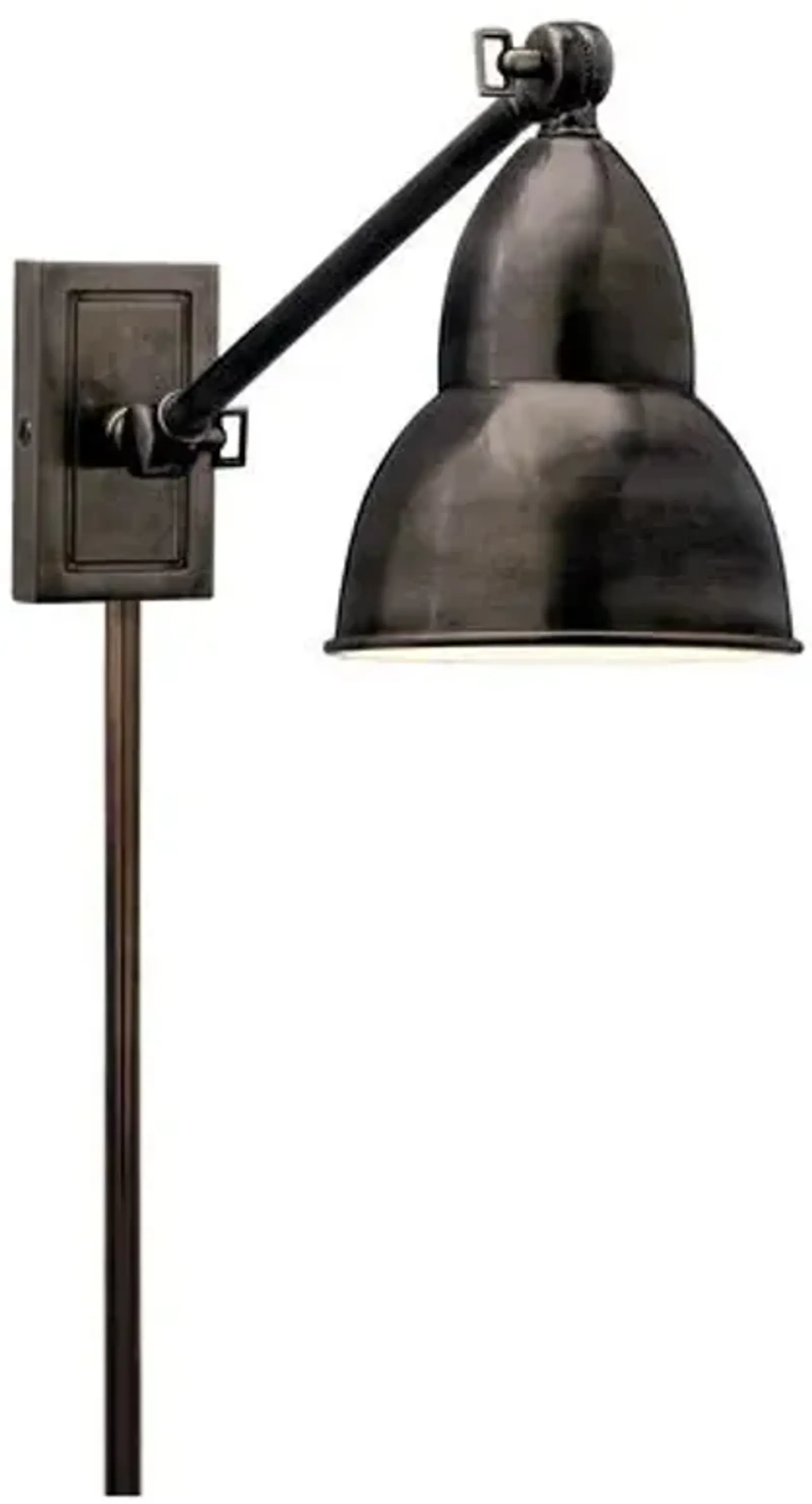 Visual Comfort - French Single Arm Library Light - Bronze - Black