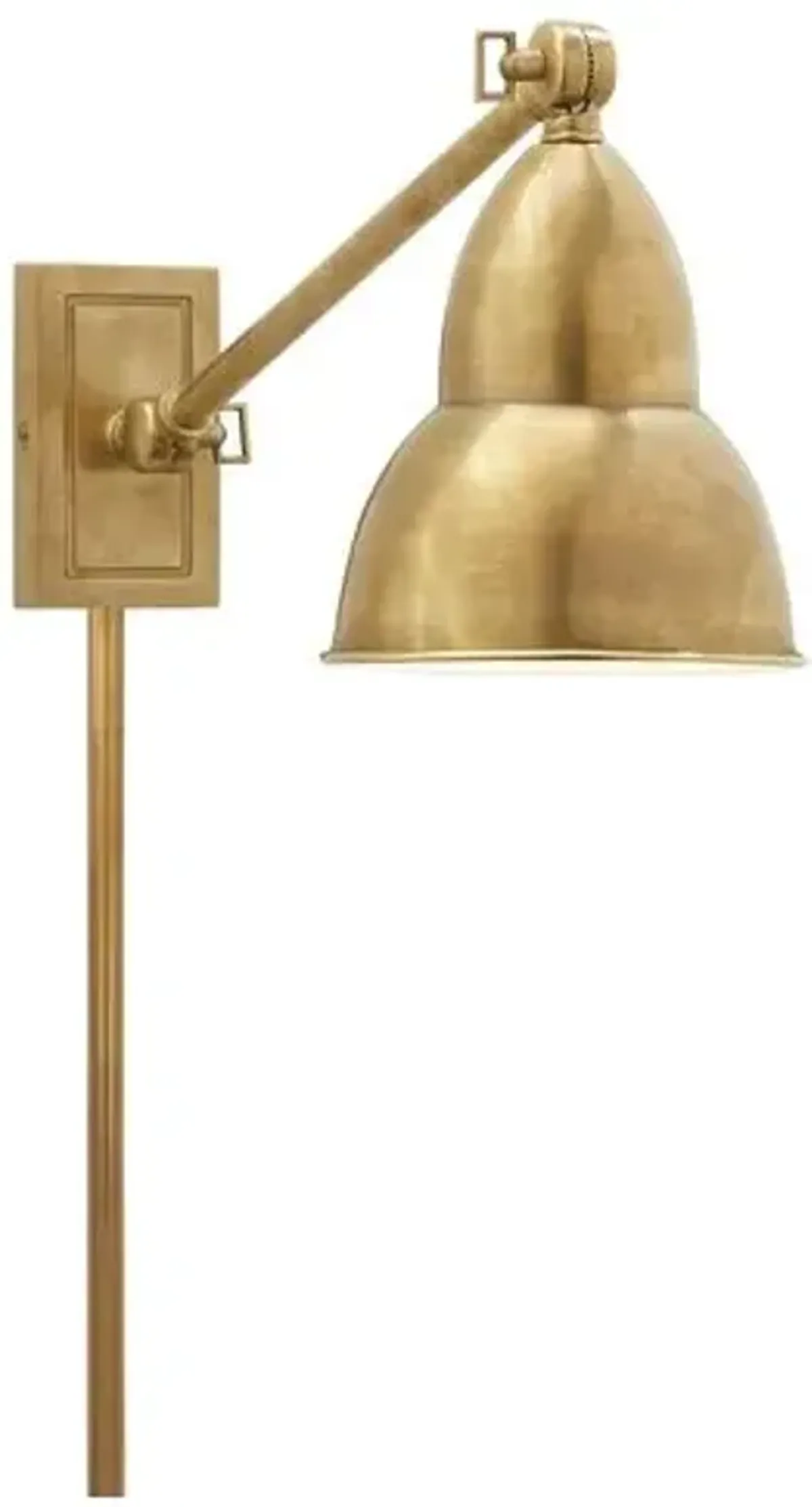 Visual Comfort - French Single Arm Library Light - Antique Brass - Gold