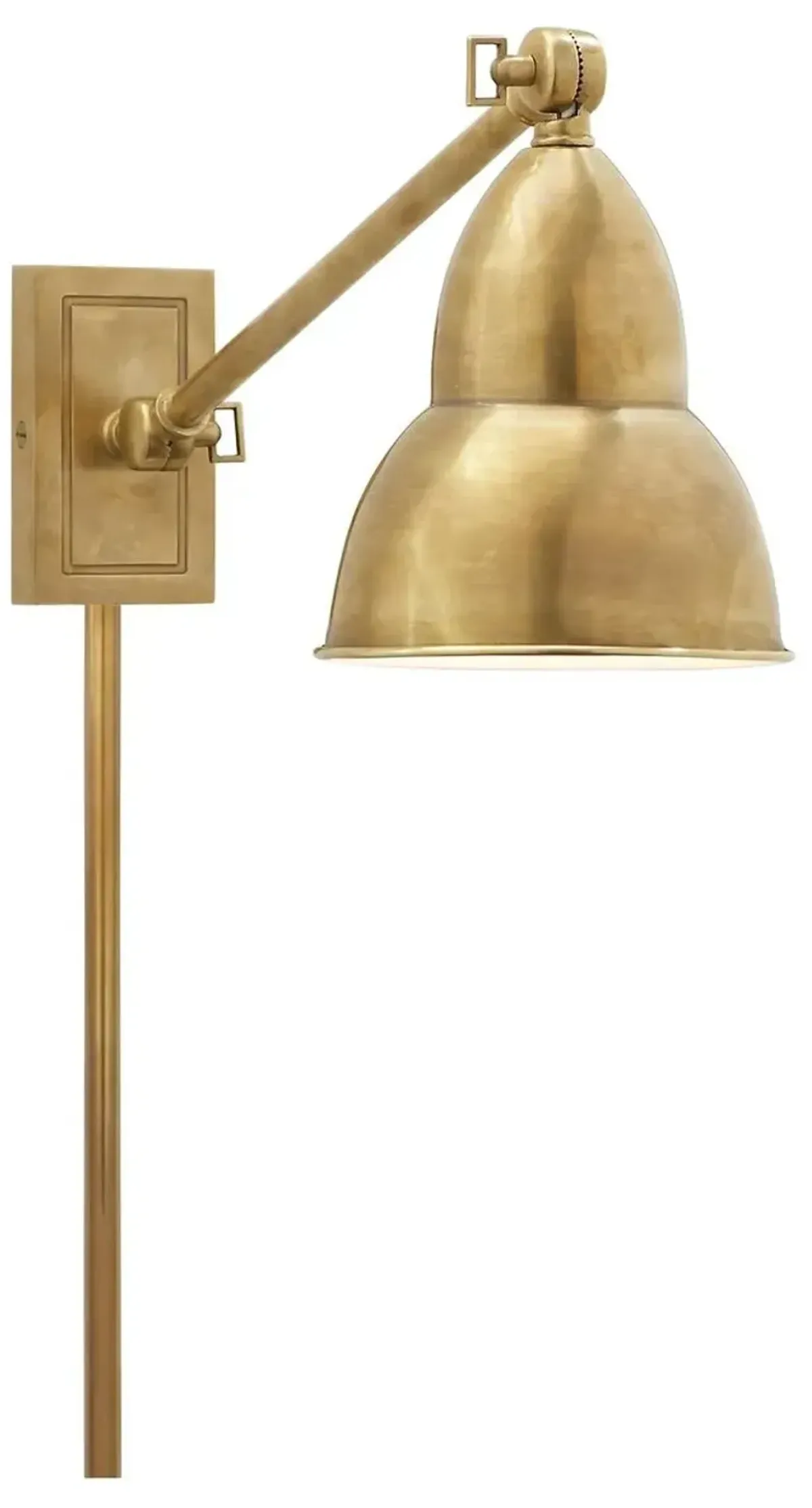 Visual Comfort - French Single Arm Library Light - Antique Brass - Gold