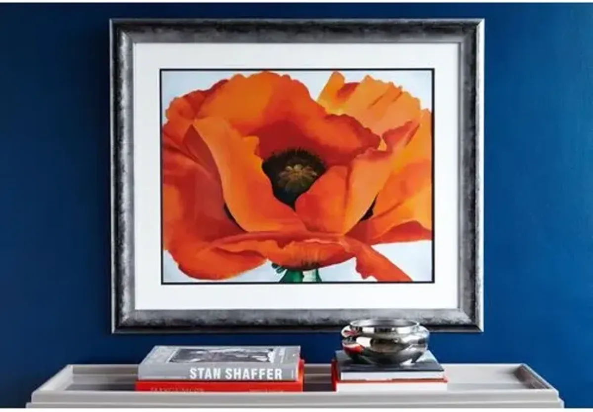 Painting - Georgia O'Keeffe - Red Poppy - Munn Works - Orange