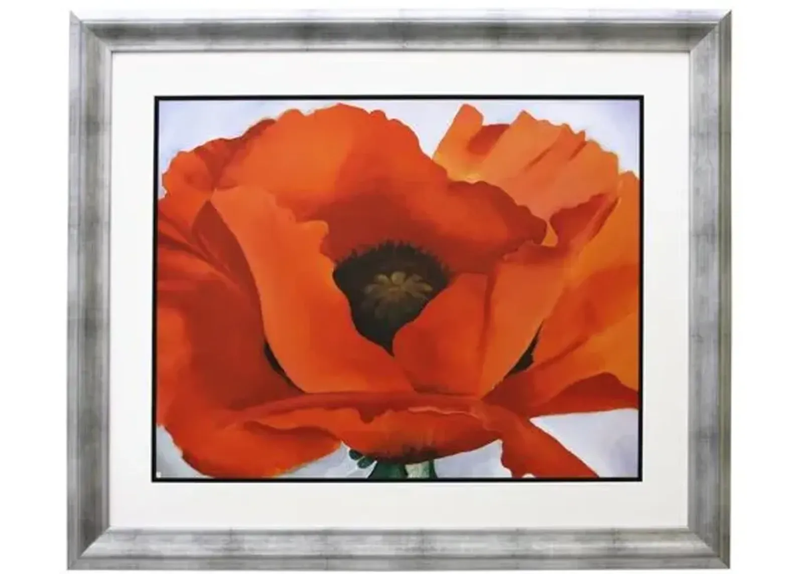 Painting - Georgia O'Keeffe - Red Poppy - Munn Works - Orange