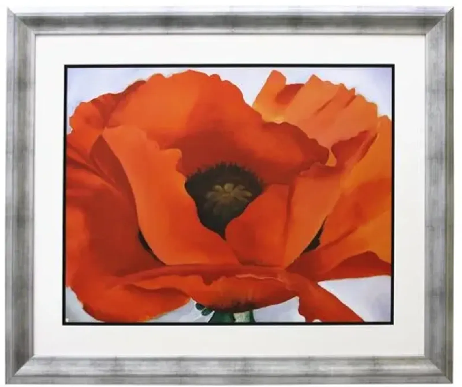 Painting - Georgia O'Keeffe - Red Poppy - Munn Works - Orange