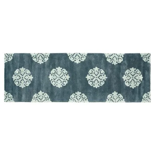 Greenwich Rug - Navy/Teal - Blue - Blue