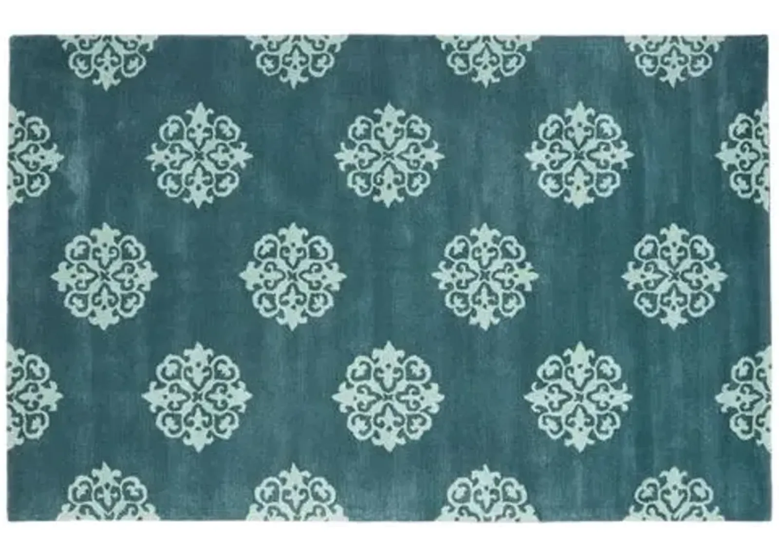 Greenwich Rug - Navy/Teal - Blue - Blue