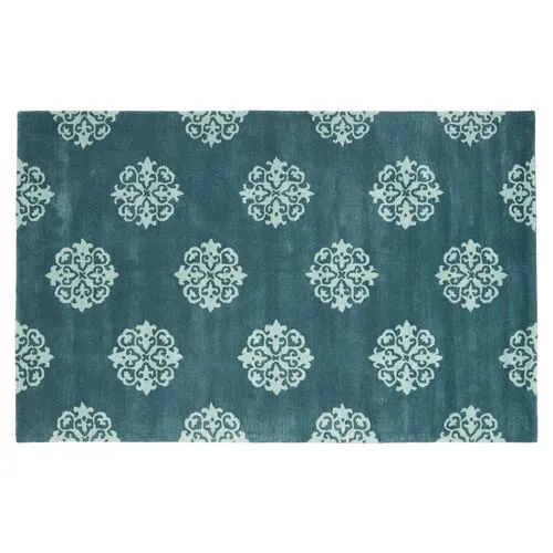 Greenwich Rug - Navy/Teal - Blue - Blue