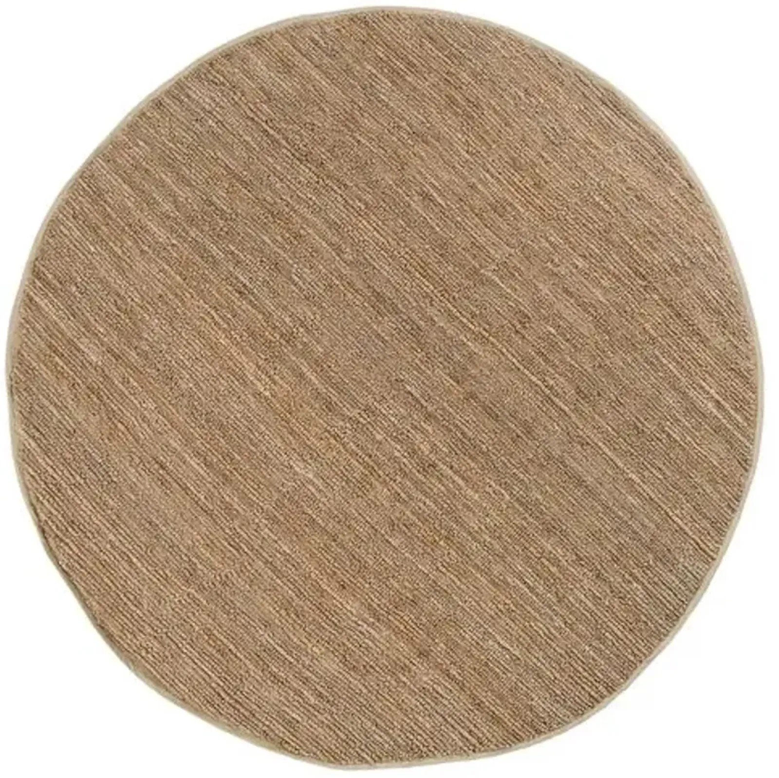 Continental Jute Rug - Tan - Handcrafted - Brown - Brown