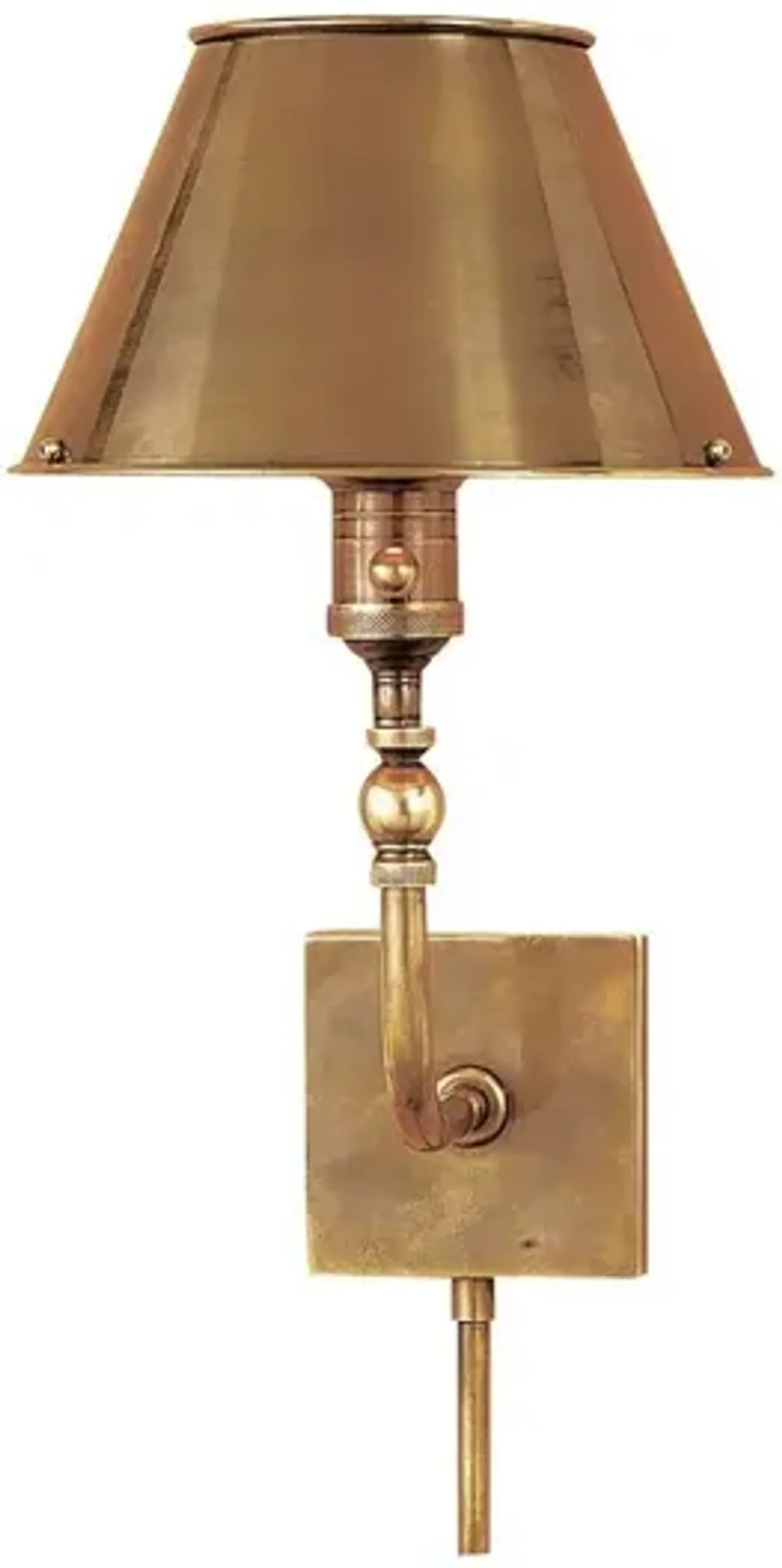 Visual Comfort - Swivel-Head Wall Lamp - Antiqued Brass - Gold