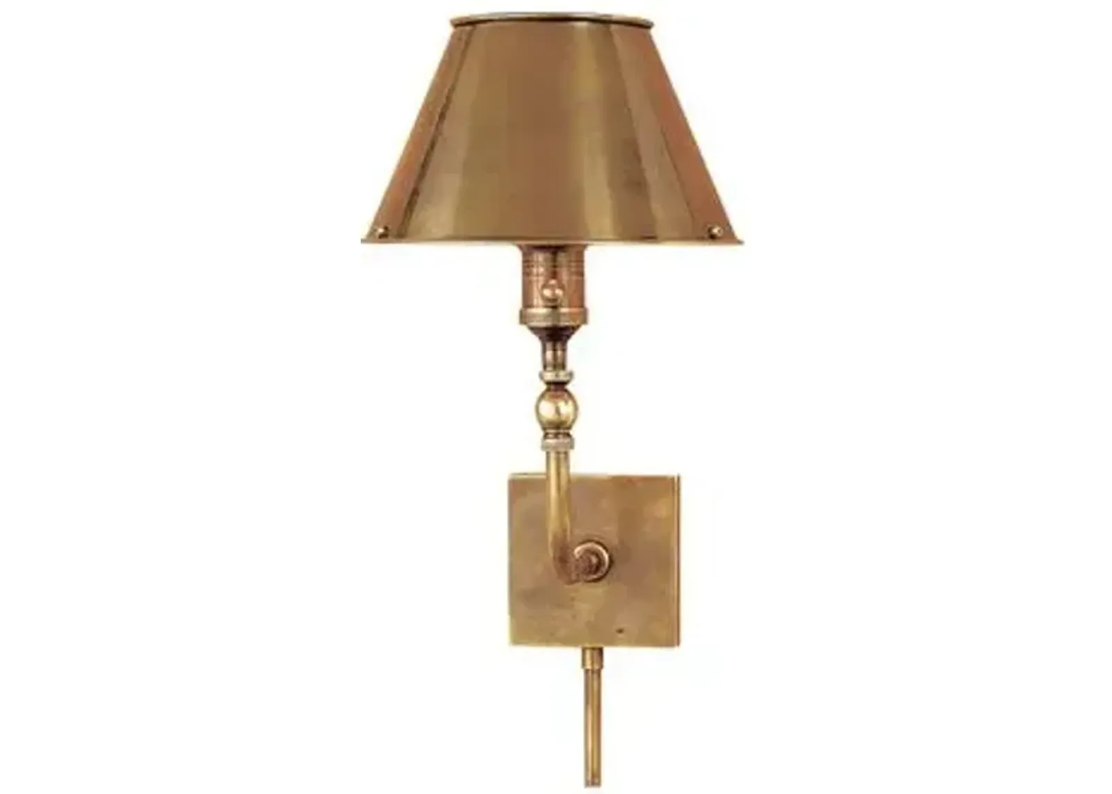 Visual Comfort - Swivel-Head Wall Lamp - Antiqued Brass - Gold