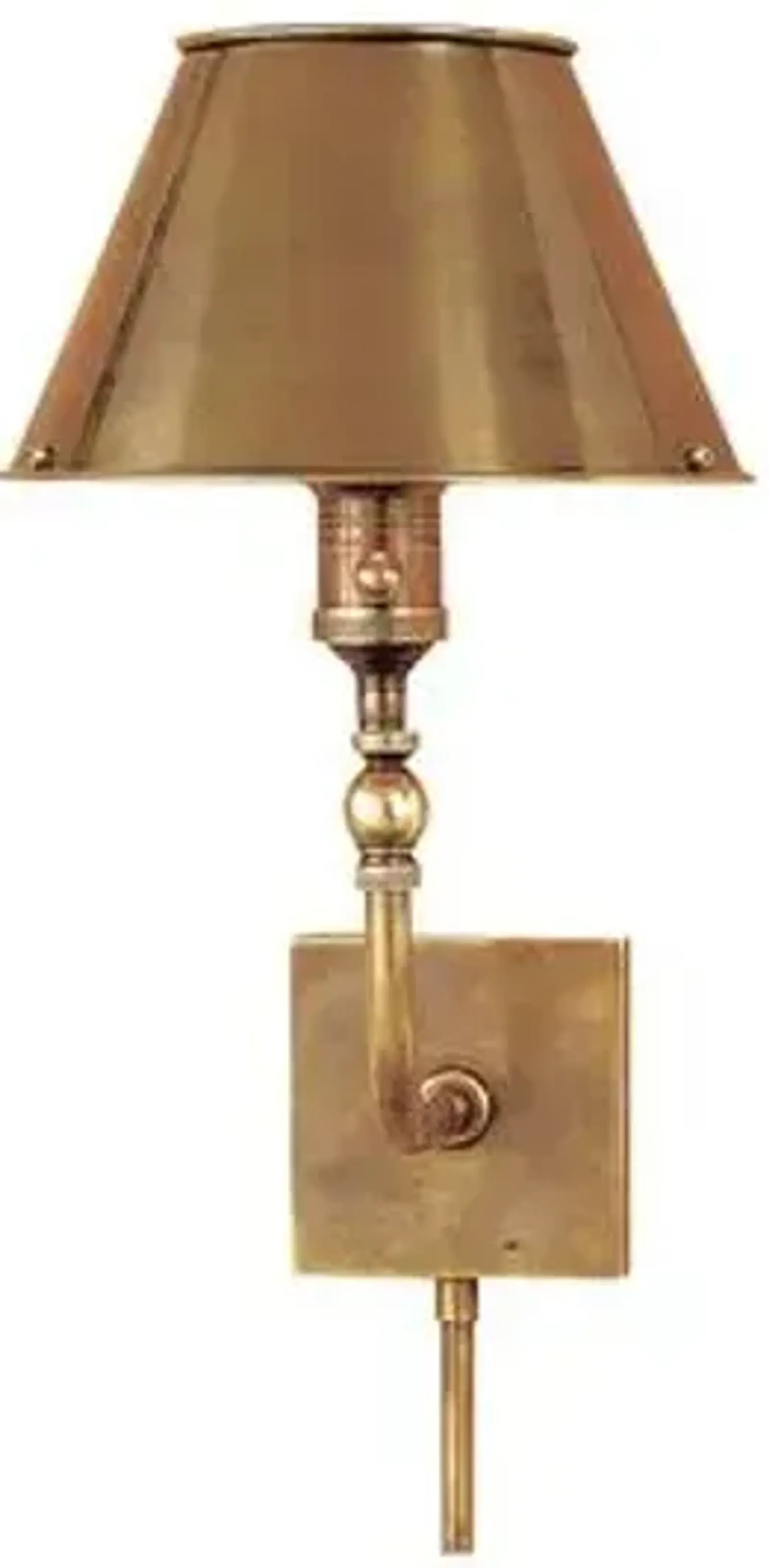 Visual Comfort - Swivel-Head Wall Lamp - Antiqued Brass - Gold