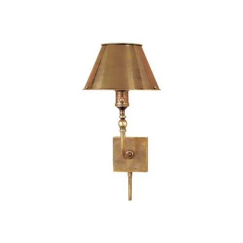 Visual Comfort - Swivel-Head Wall Lamp - Antiqued Brass - Gold