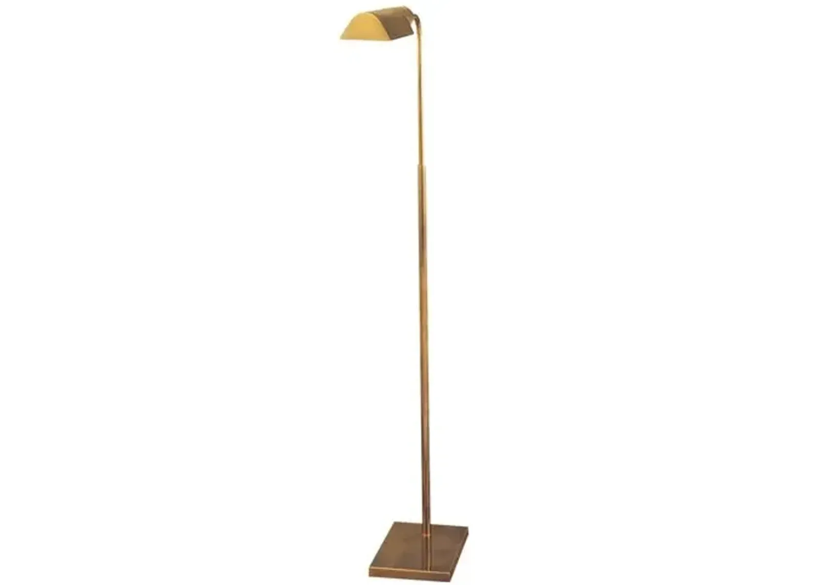 Visual Comfort - Library Floor Lamp - Antique Brass