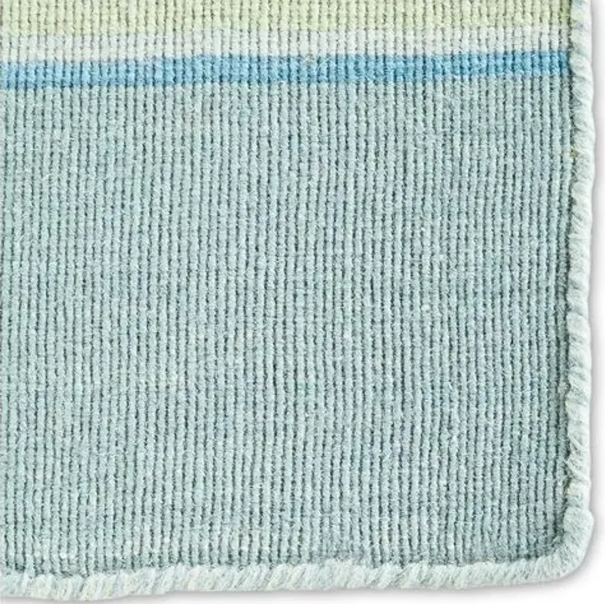 Leah Flat-Weave Dhurrie - Porcelain Blue