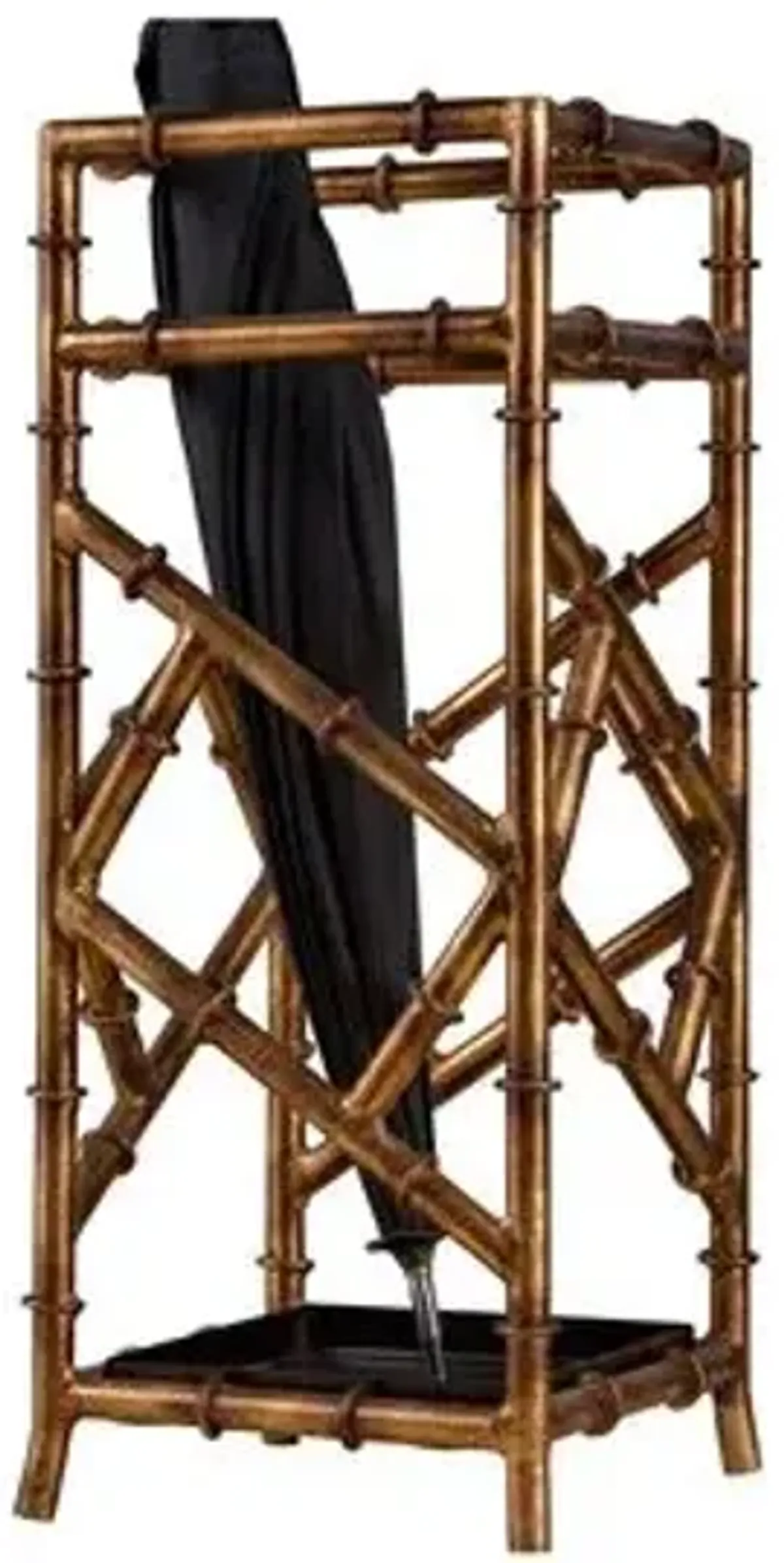 21" Bamboo Umbrella Stand - Bronze - Gold