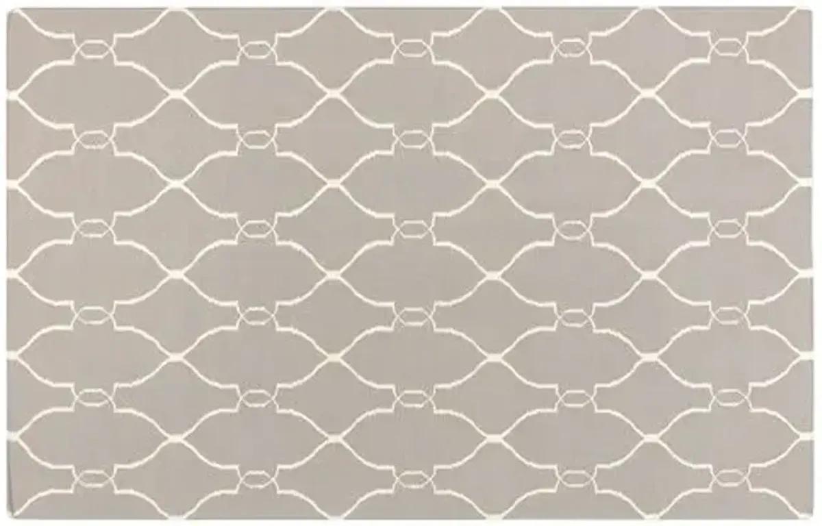 Pippa Flat-Weave Rug - Gray - Gray