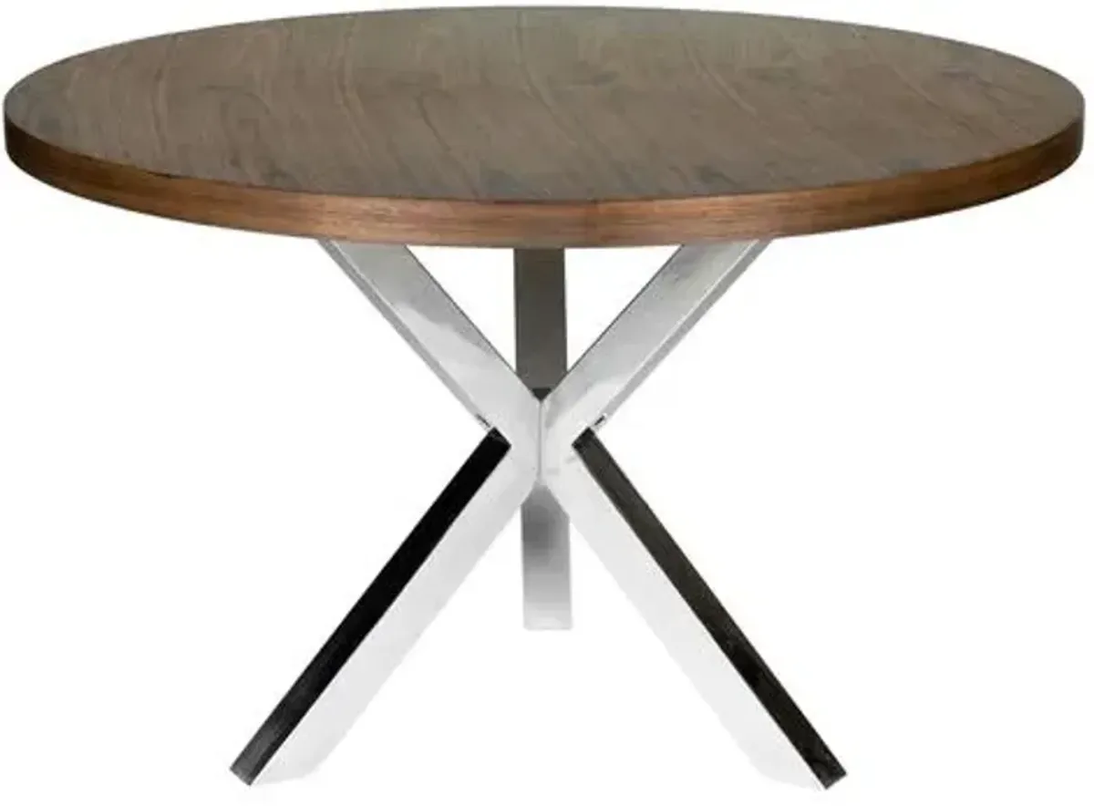 Charlotte Round Dining Table - Walnut