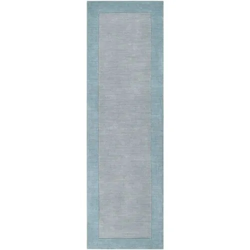 Lombard Rug - Gray/Blue - Handcrafted - Blue