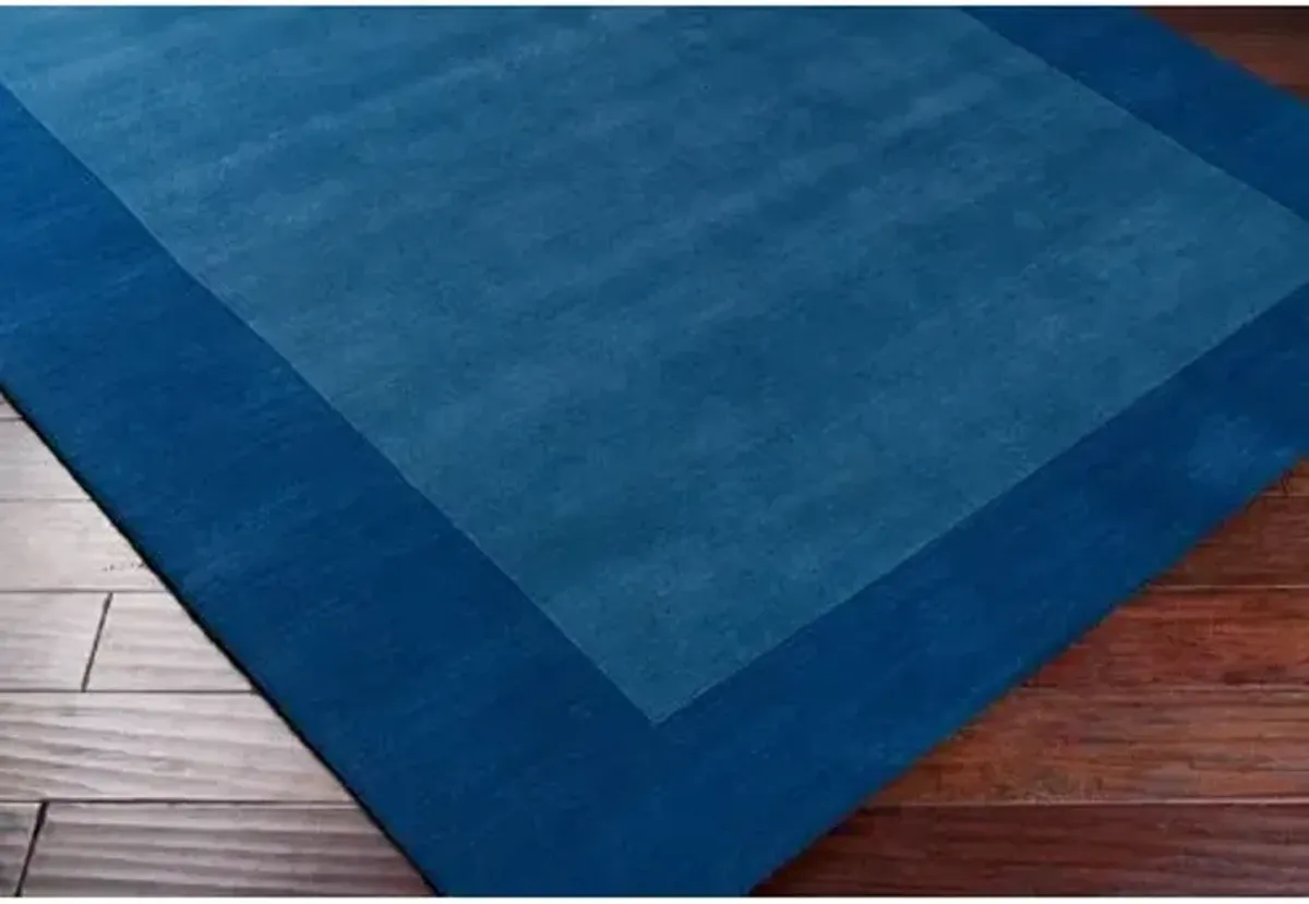 Lombard Rug - Sapphire - Handcrafted - Blue - Blue